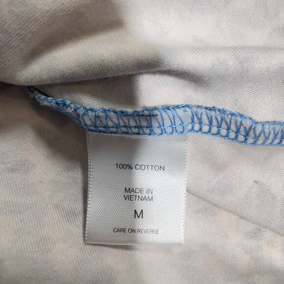 New York & Company Sun Dress Woman's Medium Sleeveless Blue Geometric All Over - Picture 5 of 12